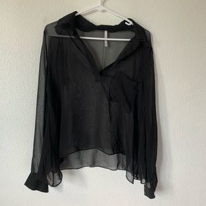 Sheer black blouse by Zinga 3 for $10